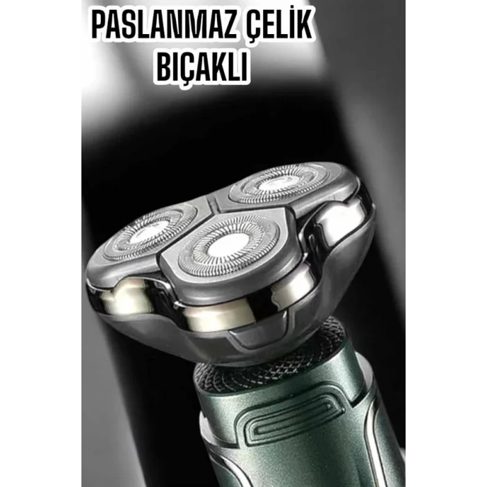 BUĞZ Yüksek Performanslı 3 Başlıklı Profesyonel Tıraş Makinesi