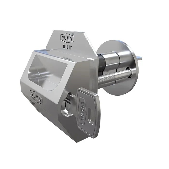  Yuma Kilitli Kapı Güvenlik Çelik Rozeti - Sağ