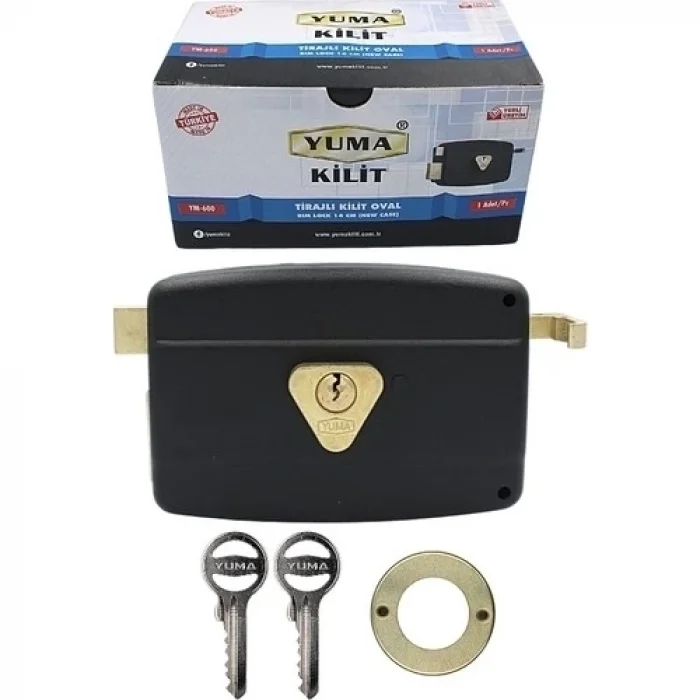 BUĞZ Yuma Ym-600 Kilit Yuma Tirajlı Kilit Oval Karşılıksız Siyah