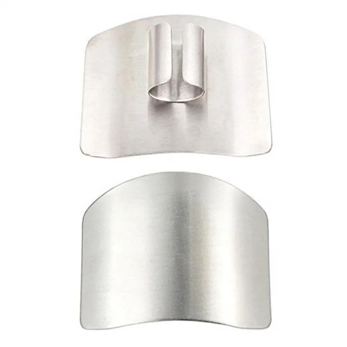 BUĞZ Yumurcak Shop® 2li Metal Parmak Koruyucu Hızlı ve Güvenli Kesme Paslanmaz Çelik Koruyucu Aparat