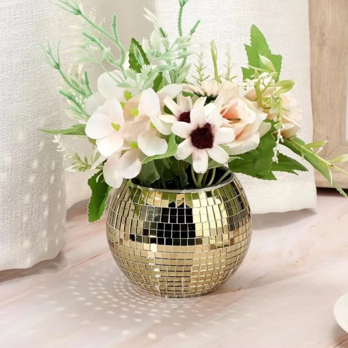 BUĞZ Yumurcak Shop® Kare Gold Cam Mozaik Fayans Çıkartmaları El İşi Kare Cam Fayans Kendinden Yapışkanlı Aynalı Dekor Panel 30x30 Cm