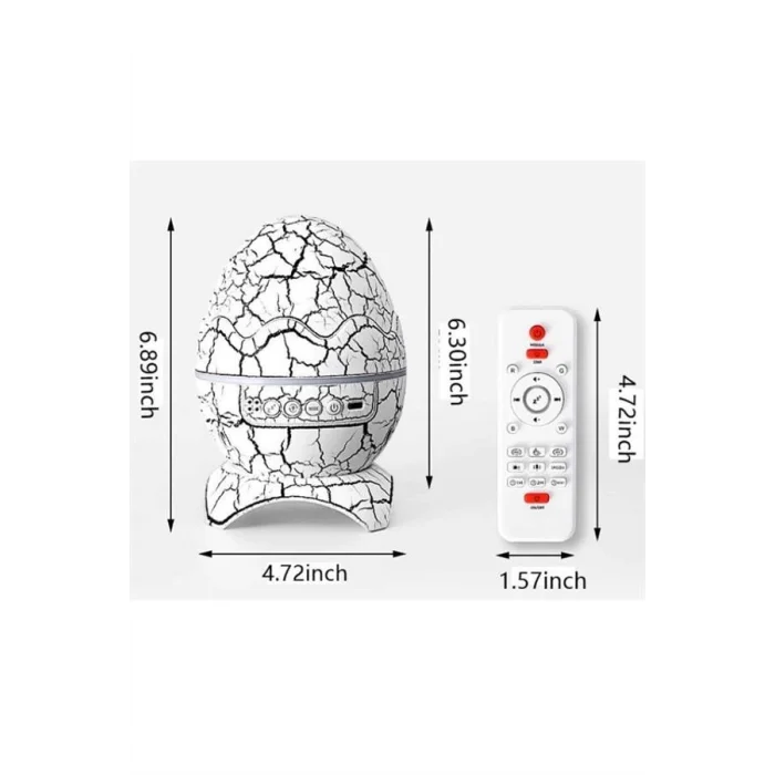 BUĞZ Yumurta Şeklinde Su Dalgalı Bluetooth Speaker Lamba Renkli Şarjlı - BUĞZ