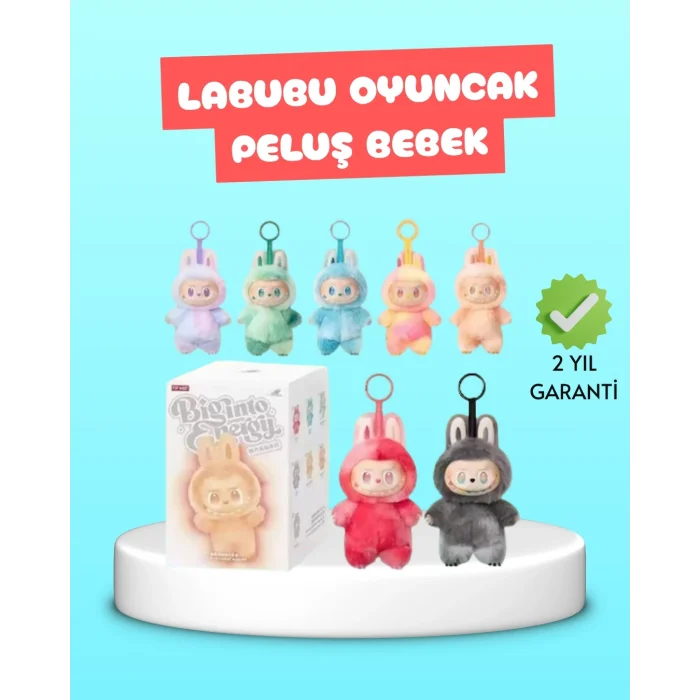 BUĞZ Yumuşak Dolgulu Labubu Karakter Peluş Oyuncak