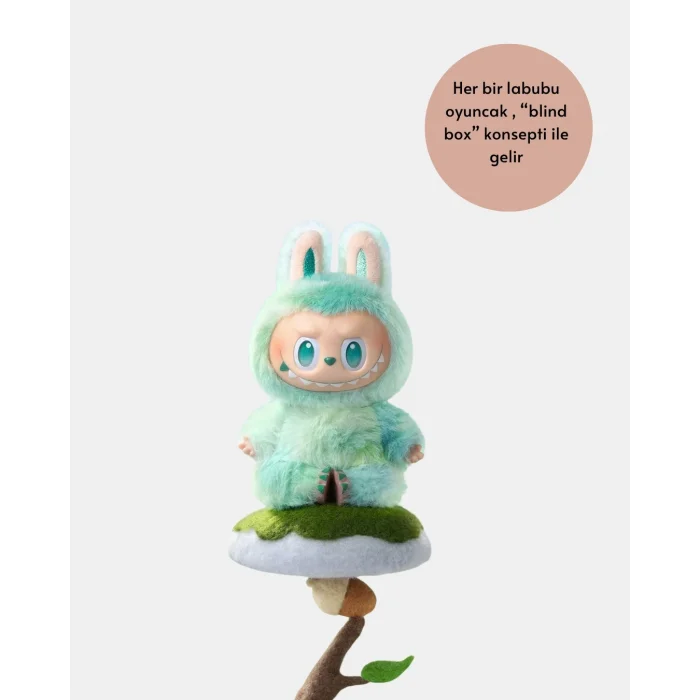 BUĞZ Yumuşak Kumaşlı 20 cm Labubu Peluş – 3 Yaş Üzeri Uygun