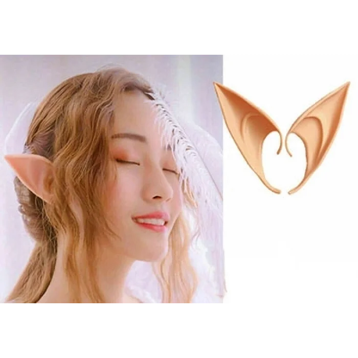 BUĞZ Yumuşak Malzemeden İmal Lateks Elf Kulağı 1 Çift 10x5 cm
