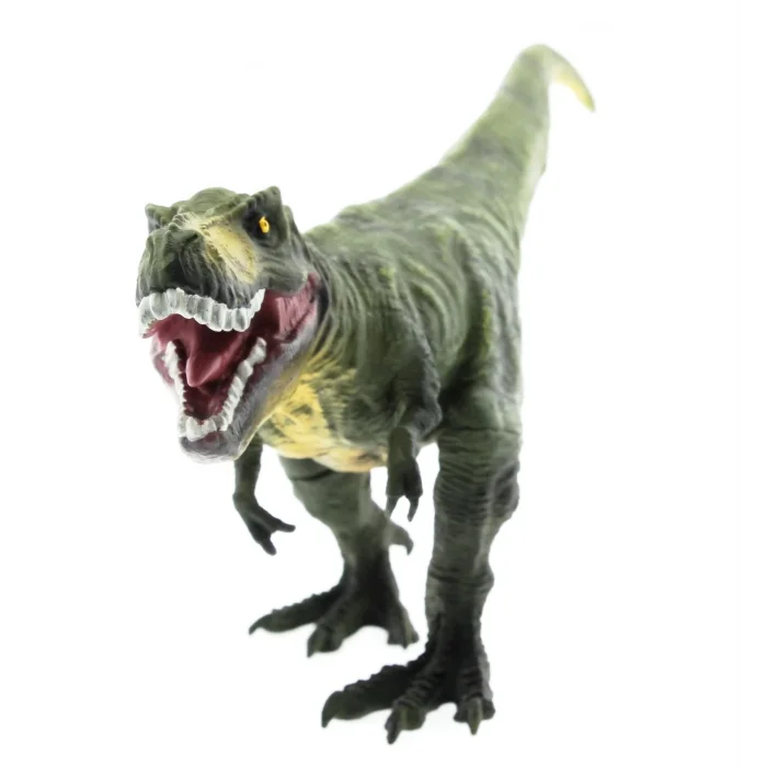  Yumuşak Plastik 31 cm Dinozor Figür - Yeşil T-Rex
