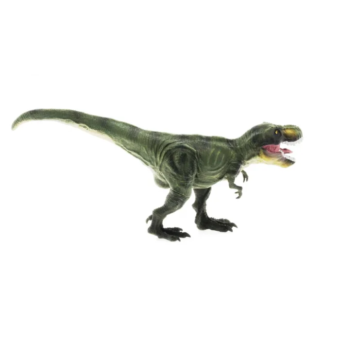  Yumuşak Plastik 31 cm Dinozor Figür - Yeşil T-Rex