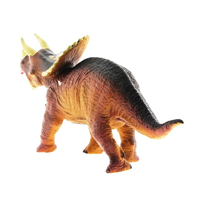  Yumuşak Plastik Dinozor Figür - Triceratops