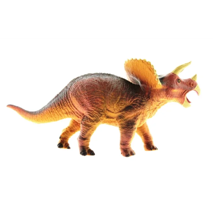  Yumuşak Plastik Dinozor Figür - Triceratops