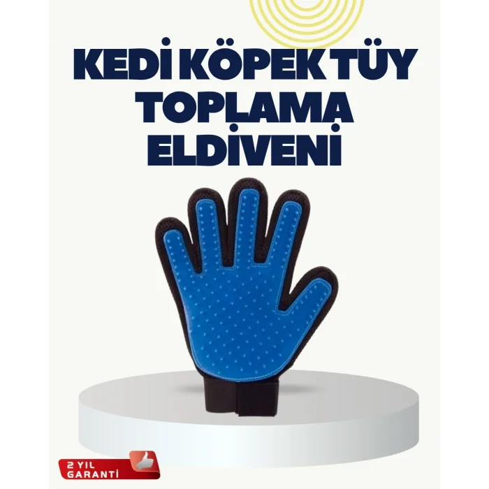 BUĞZ Yumuşak Silikonlu Kedi ve Köpek Tüy Toplama Eldiveni – Masaj Etkili Tüy Dökülme Önleyici