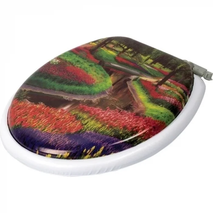  Yumuşak Süngerli Puf Klozet Kapağı Desenli