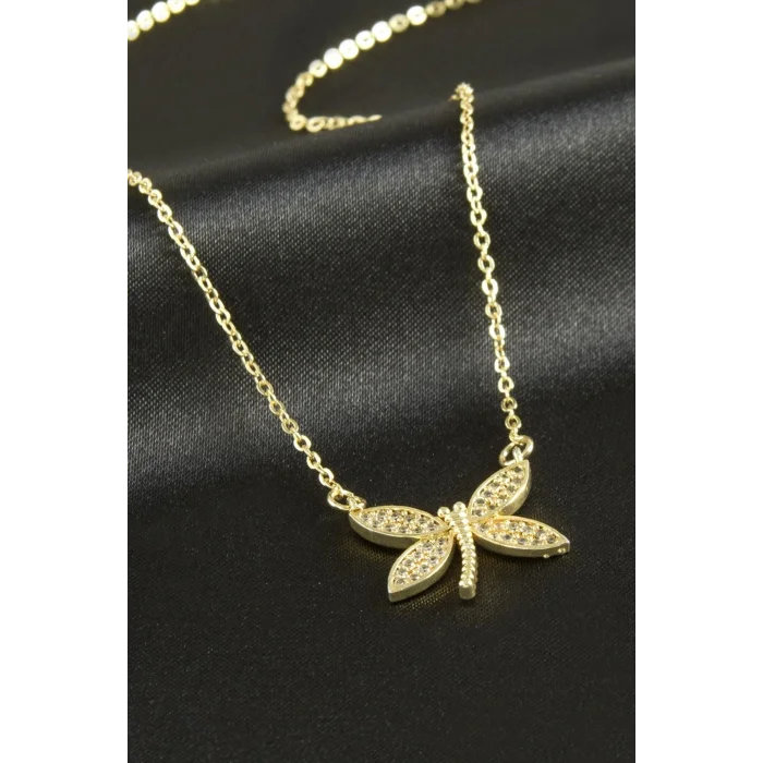 BUĞZ Yusufçuk Zirkon Taşlı Kolye