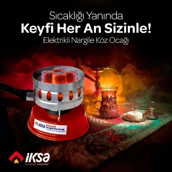 BUĞZ Yuvarlak Galvaniz Elektrikli Nargile Köz Ocağı
