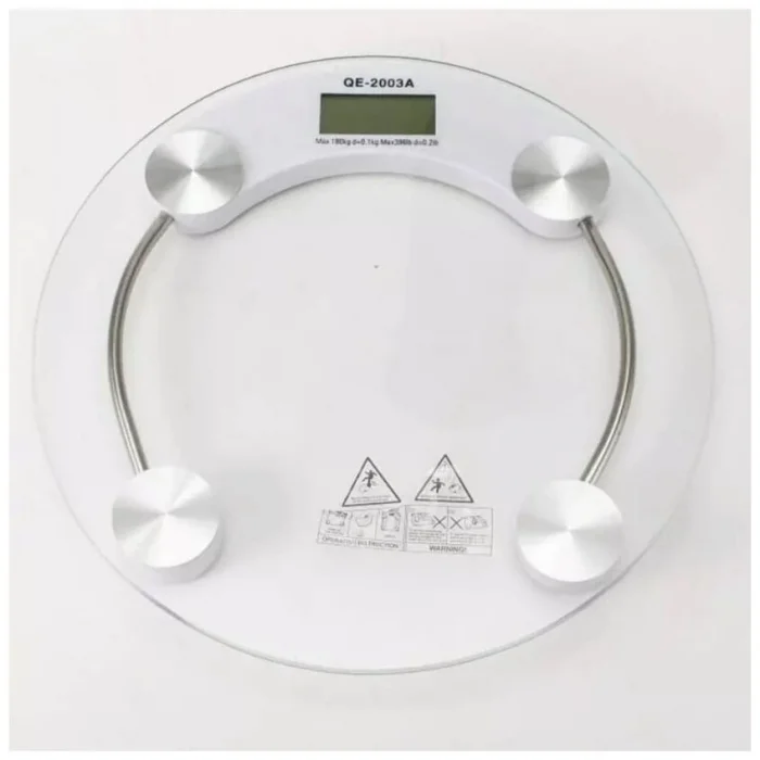  Yuvarlak Şeffaf Dijital Cam Baskül Terazi Tartı​​​​​​​