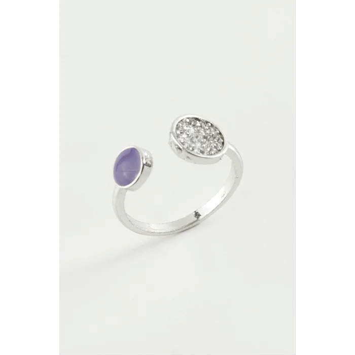  Yuvarlak Taşlı Mineli Eklem Yüzük