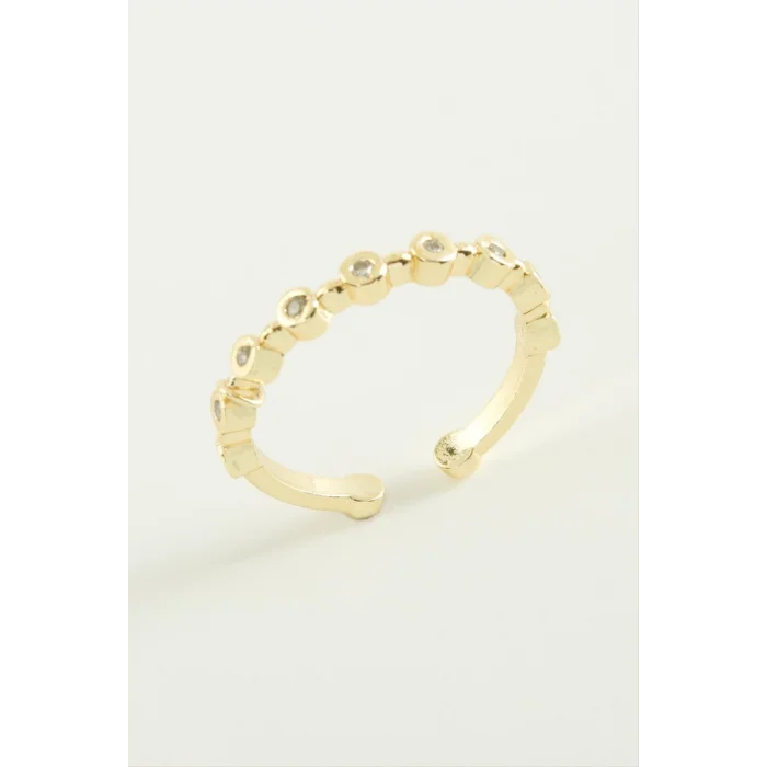  Yuvarlak Zirkon Taşlı Yüzük