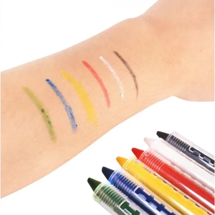 BUĞZ Yüz Boyama Seti Kalemli 6 Renk