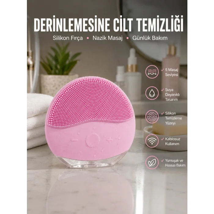 BUĞZ Yüz Temizleme Ve Masaj Aleti Tüm Cilt Tipleri İçin Uygun, Kan Dolaşımını Artıran Yeni Nesil
