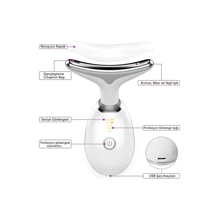BUĞZ Yüz Ve Boyun Kırşıklık Giderici Ems Güzellik Cihazı ( Gıdık,sarkma,kırışıklık) - Lisinya