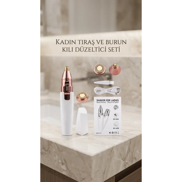 BUĞZ Yüz ve Kaş Epilatörü Tüy Alma Aleti Pratik Kullanım