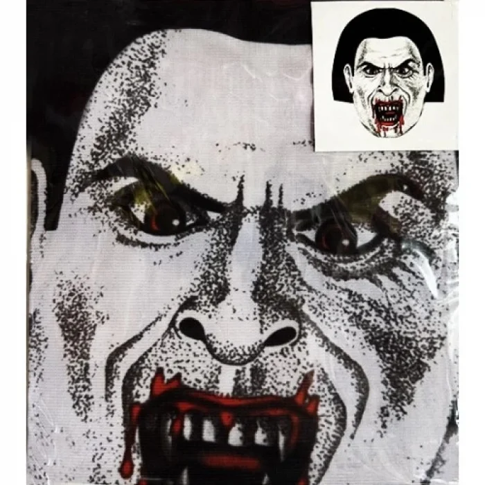  YÜZE YAPIŞAN KAFAYA TAM GEÇMELI STREÇ KANLI VAMPIR MASKE