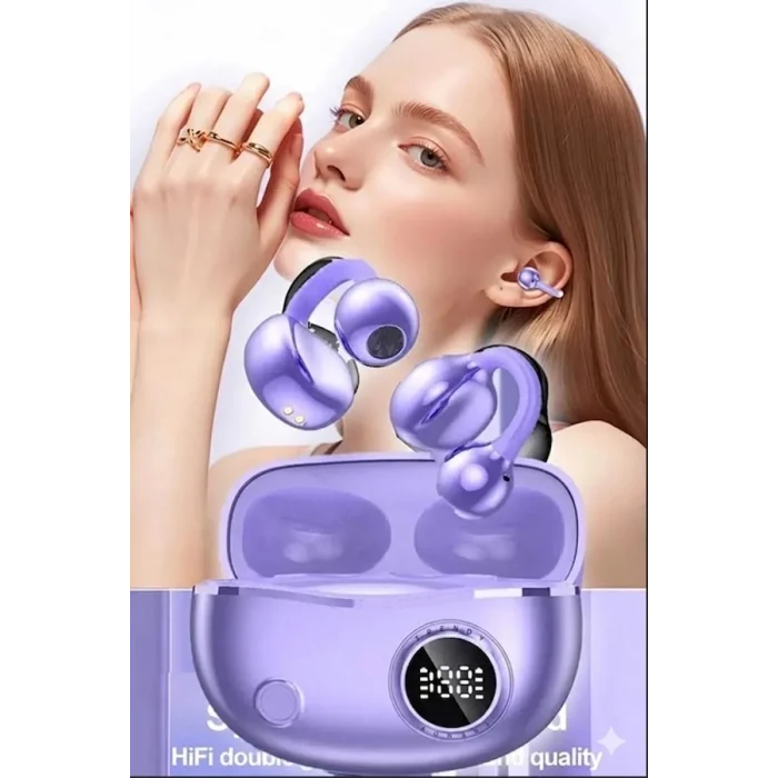 BUĞZ Yxg‑10 Bluetooth Kulaklık | Kablosuz Spor Ve Günlük Kullanım İçin – Mikrofonlu Ergonomik Şarjlı Mor