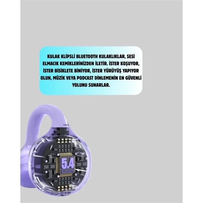  YXG10 TWS Kablosuz Kulak İçi – Elmacık Kemiği İletimli, Şık ve Hafif