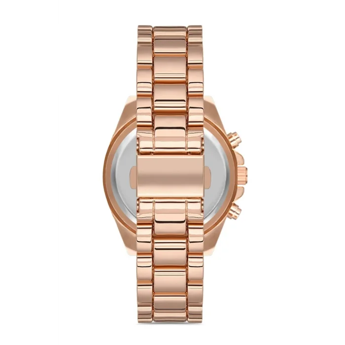 BUĞZ Zarif ve Şık Özel Tasarım Roma Rakam Detaylı  Metal Bayan Kol Saati (rose) ( BUĞZ )