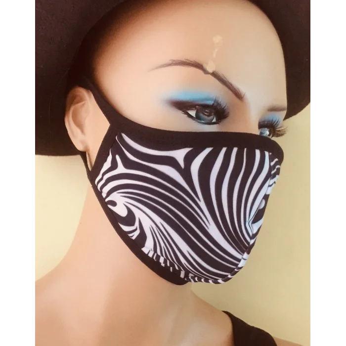 BUĞZ Zebra Desen Yıkanabilir Maske