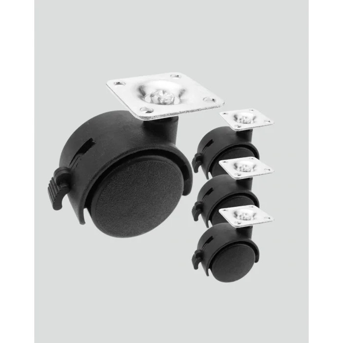 BUĞZ Zemin Korumalı Kilitli Ayak Tekerlek Seti 6 cm - BUĞZ