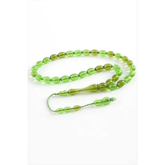  Zeytin Şekilli Plastik Tesbih 8*11 mm