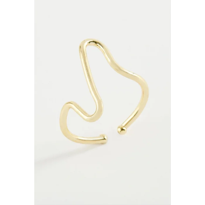 BUĞZ Zikzak Metal Yüzük