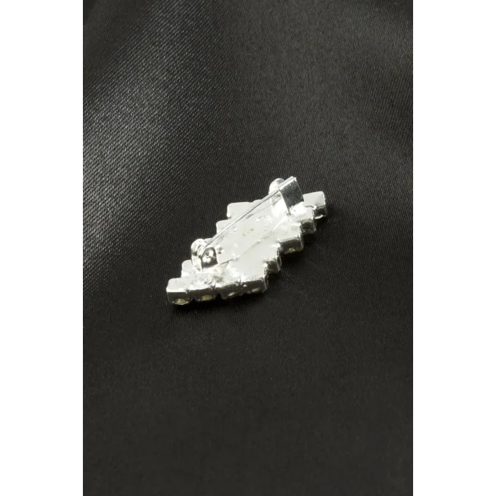  Zikzak Taşlı Broş