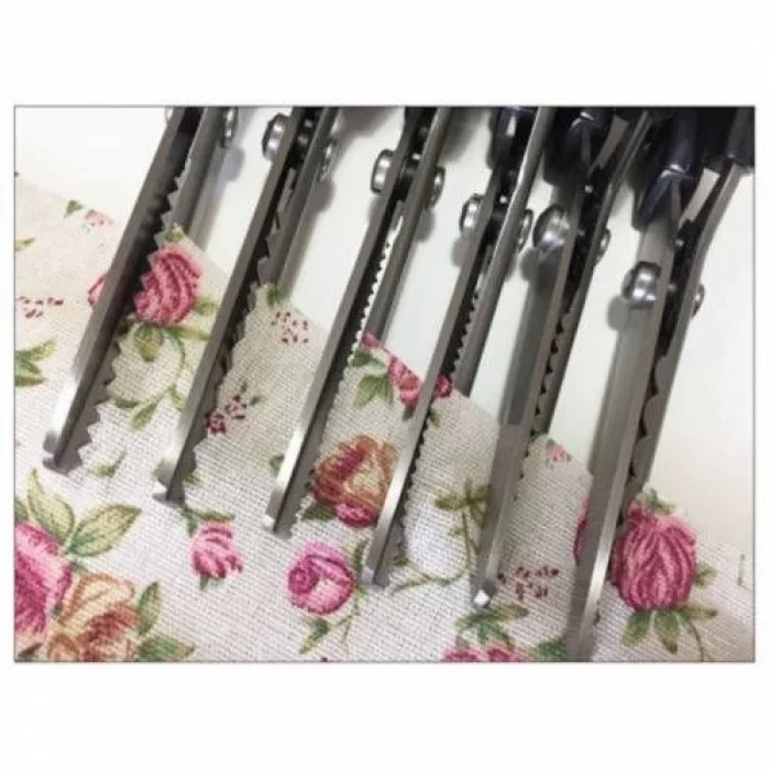  Zikzaklı Kesim Makası Desenli Tırtıklı Oya Makası Terzi Kumaş