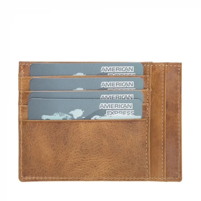  Zip Deri Fermuarlı Kartlık ZPCH V18 Taba