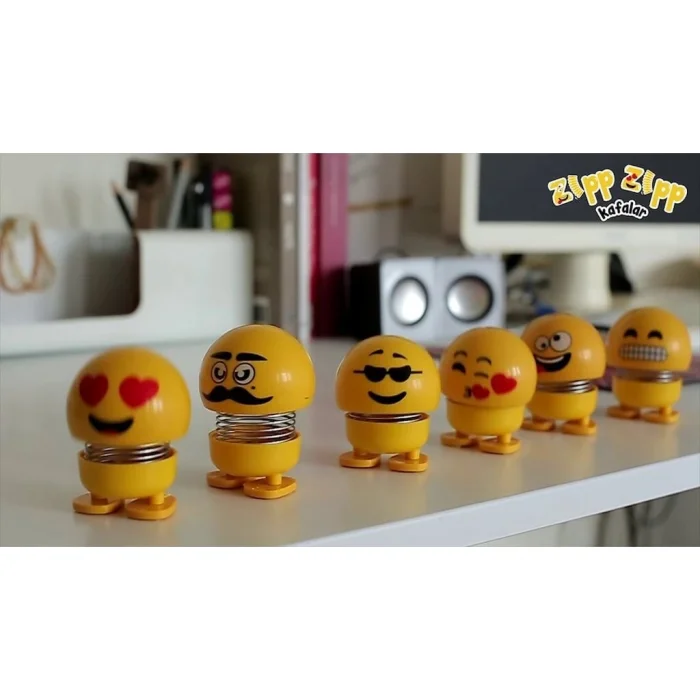 BUĞZ Zıp Zıp Kafalar Sevimli Kafa Sallayan Emojiler Çılgın Kafalar