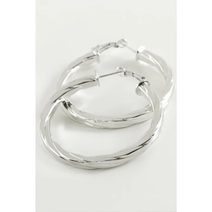 Burgulu Halka Küpe 5 cm