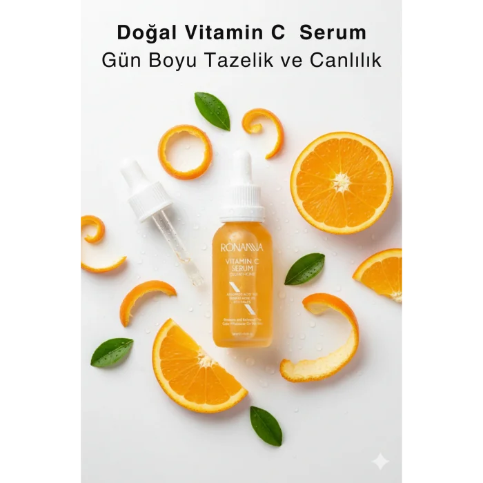 C Vitamini Serum - Leke Karşıtı, Cilt Aydınlatıcı, Nemlendirici Ve Cilt Tonu Eşitleyici Serum - 30ml