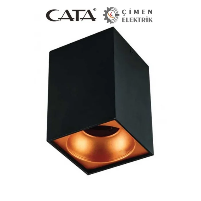 CATA CT 5420 Siyah Bakır Dekoratif Spot Kasa G-10 Duy