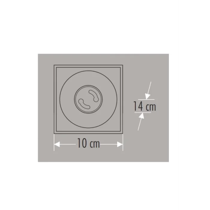CATA CT 5420 Siyah Bakır Dekoratif Spot Kasa G-10 Duy