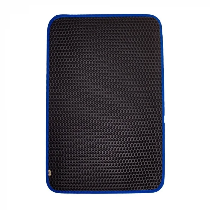 Cattie Kum Toplayıcı Fonksiyonel Kedi Paspası Altıgen 37-50 cm Mavi