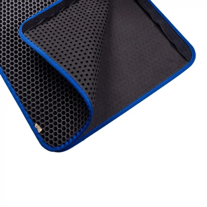 Cattie Kum Toplayıcı Fonksiyonel Kedi Paspası Altıgen 37-50 cm Mavi