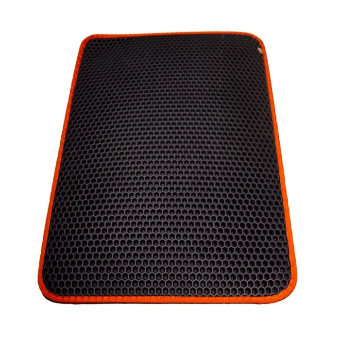 Cattie Kum Toplayıcı Fonksiyonel Kedi Paspası Altıgen 37-50 cm Turuncu