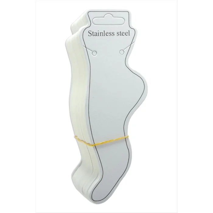 Çelik Yazılı Kalın Halhal Kartı 100 Adet