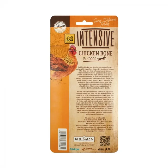 Delibon İntensive Tavuklu Kemik - 7Cm 4 lü Paket
