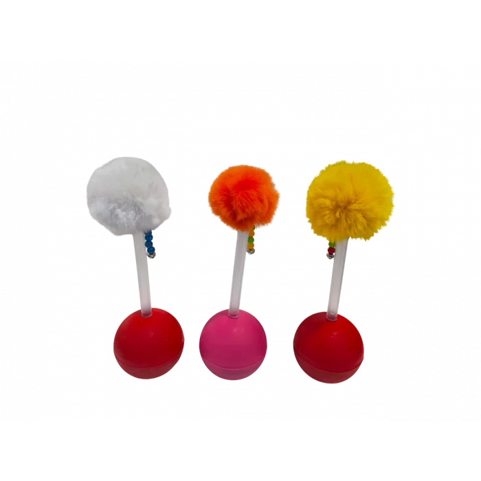 Dev Hacıyatmaz Kedi Oyuncağı XXL 33 CM Tüylü Zilli Oyuncak 1 Adet