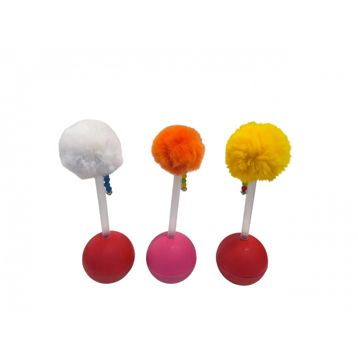 Dev Hacıyatmaz Kedi Oyuncağı XXL 33 CM Tüylü Zilli Oyuncak 1 Adet