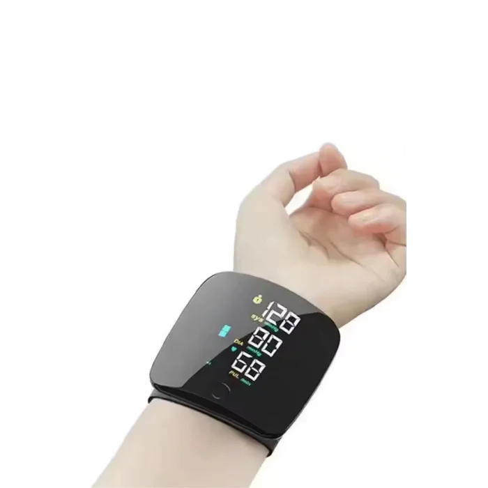 Dijital Bilekten Tansiyon Aleti – Otomatik Ölçüm, Renkli LCD Ekran, Taşınabilir ve Kolay Kullanım