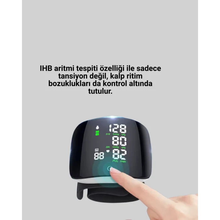 Dijital bilekten tansiyon ölçüm cihazı LCD