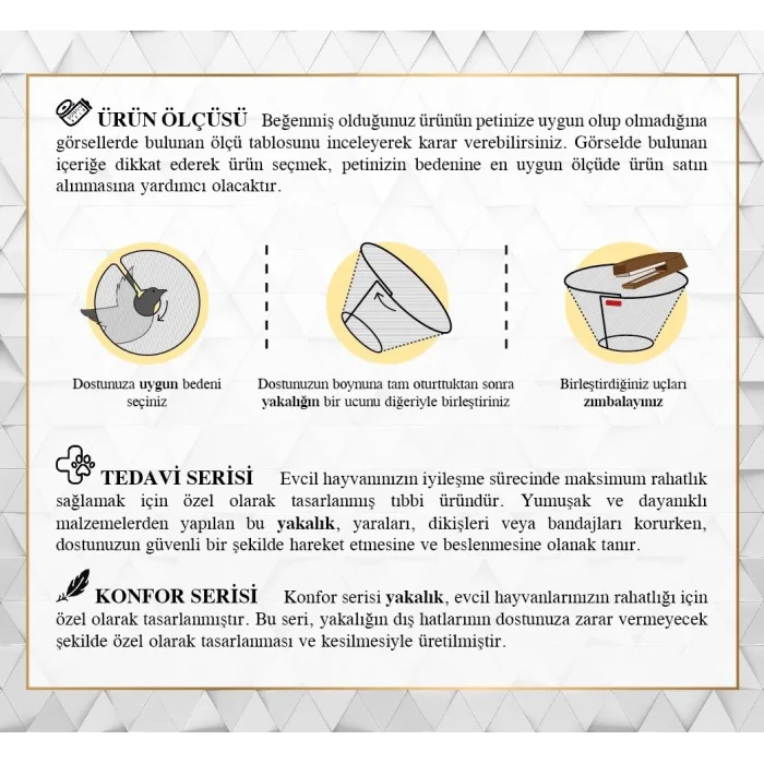 Doggie Comfort Kuş Yakalığı L 20 cm